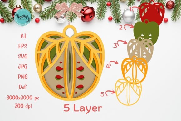 3D Apple Christmas Ornament V1: A Creative Tool for Digital Designers and Entrepreneurs