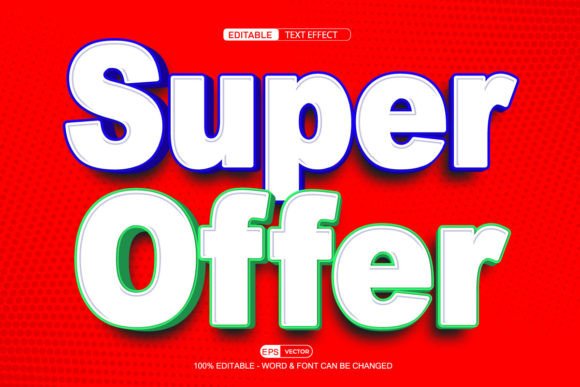 3D Editable Text Effect Vect for Creative Projects