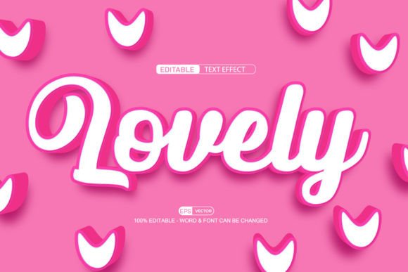 3D Editable Text Effect Vector