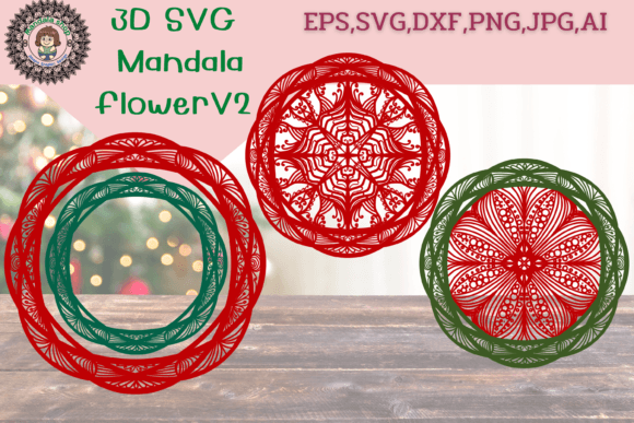 3D SVG Mandala Flower V2: A Versatile Digital Art Resource for Creative Projects