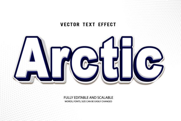 Arctic 3d Editable Text Effect Vector: A Versatile Design Tool for Modern Creatives