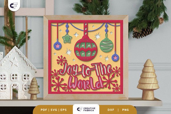 Christmas Baubles 3D Shadow Box SVG: A Creative Tool for Holiday Crafting