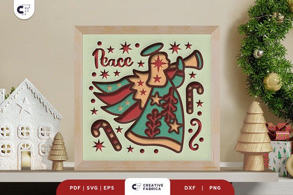 Christmas Fairy 3D Shadow Box