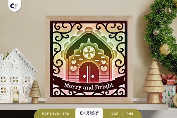 Christmas Gingerbread House 3D Paper Cut