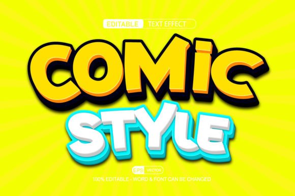 Comic Style 3d Editable Text Effect
