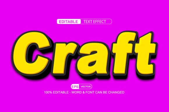Craft 3D Editable Text Effect Vector: A Strategic Tool for Creative Professionals