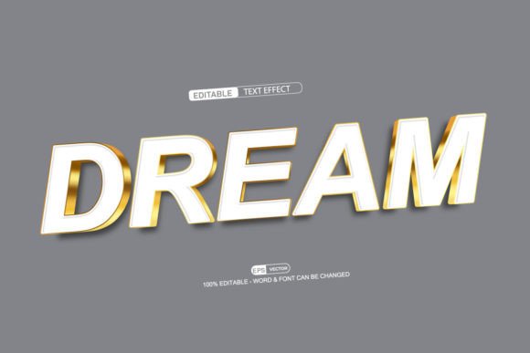Dream 3d Editable Text Effect Vector: A Versatile Design Tool for Customization and Flexibility