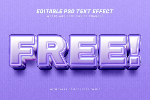 Free 3D Purple Text Effect Editable: A Versatile Design Tool for Creative Professionals