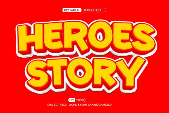 Heroes Story 3D Editable Text Effect: A Versatile Tool for Creative Expression