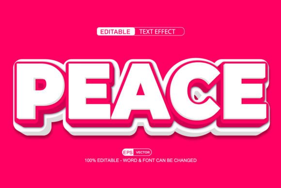 Pace 3d Editable Text Effect Vector for Creative Projects