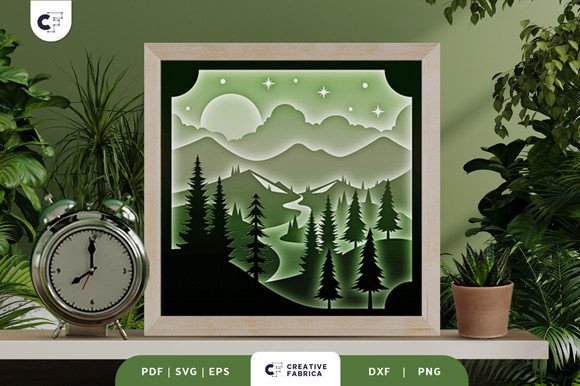 River in the Forest 3D Shadow Box: A Strategic Craft for Creative Expression
