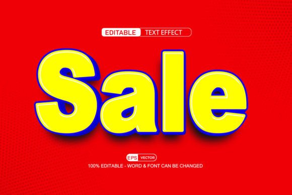 Sale 3d Editable Text Effect Vector: A Versatile Tool for Designers
